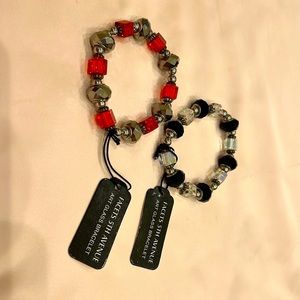 Bracelets Facets 5th Avenue Art Glass NWT